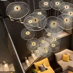 Серия подвесных светодиодных светильников с прозрачными акриловыми рассеивателями, стилизованными под цветы AMMON L5 от ImperiumLoft