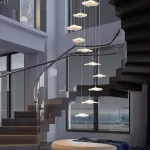 Серия подвесных светодиодных светильников с прозрачными акриловыми рассеивателями, стилизованными под цветы AMMON L5 от ImperiumLoft