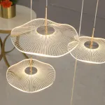 Серия подвесных светодиодных светильников с прозрачными акриловыми рассеивателями, стилизованными под цветы AMMON L5 от ImperiumLoft