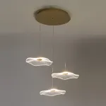 Серия подвесных светодиодных светильников с прозрачными акриловыми рассеивателями, стилизованными под цветы AMMON L3 от ImperiumLoft