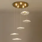 Серия подвесных светодиодных светильников с прозрачными акриловыми рассеивателями, стилизованными под цветы AMMON L5 от ImperiumLoft