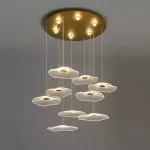 Серия подвесных светодиодных светильников с прозрачными акриловыми рассеивателями, стилизованными под цветы AMMON L9 от ImperiumLoft