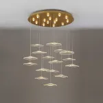 Серия подвесных светодиодных светильников с прозрачными акриловыми рассеивателями, стилизованными под цветы AMMON L16 от ImperiumLoft