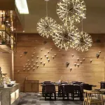 Серия светильников в форме шара из металлических лент с точечными светодиодными источниками FIREWORK D50 от ImperiumLoft