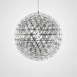 Серия светильников в форме шара из металлических лент с точечными светодиодными источниками FIREWORK D30 от ImperiumLoft