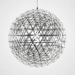 Серия светильников в форме шара из металлических лент с точечными светодиодными источниками FIREWORK D100 от ImperiumLoft