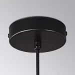 Серия подвесных светильников с тремя шарообразными плафонами на изогнутой стойке BROR Black от ImperiumLoft