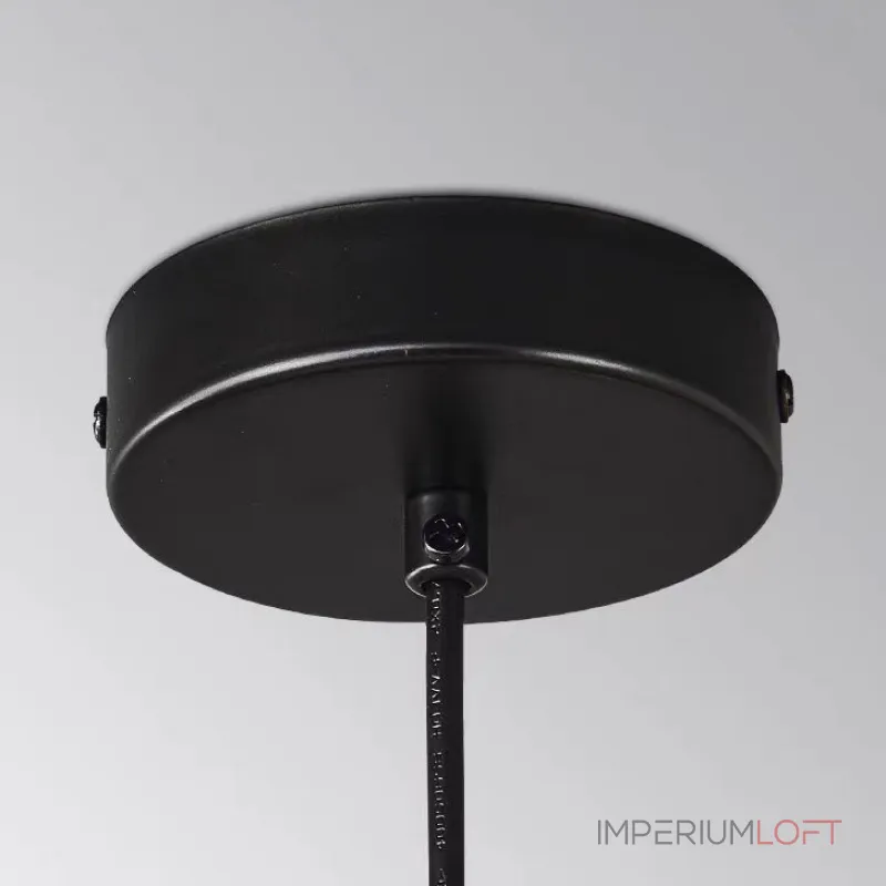 Серия подвесных светильников с тремя шарообразными плафонами на изогнутой стойке BROR Black от ImperiumLoft