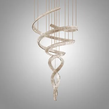 Подвесная люстра BERTOLDA SPIRAL D120 Silver
