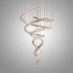 Подвесная люстра BERTOLDA SPIRAL D150 Silver