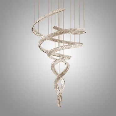 Подвесная люстра BERTOLDA SPIRAL D150 Silver