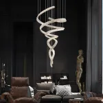 Подвесная люстра BERTOLDA SPIRAL D80 Silver