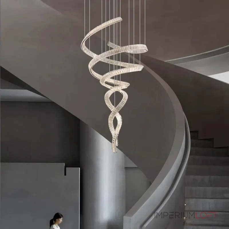 Подвесная люстра BERTOLDA SPIRAL D80 Silver