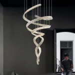 Подвесная люстра BERTOLDA SPIRAL D80 Silver