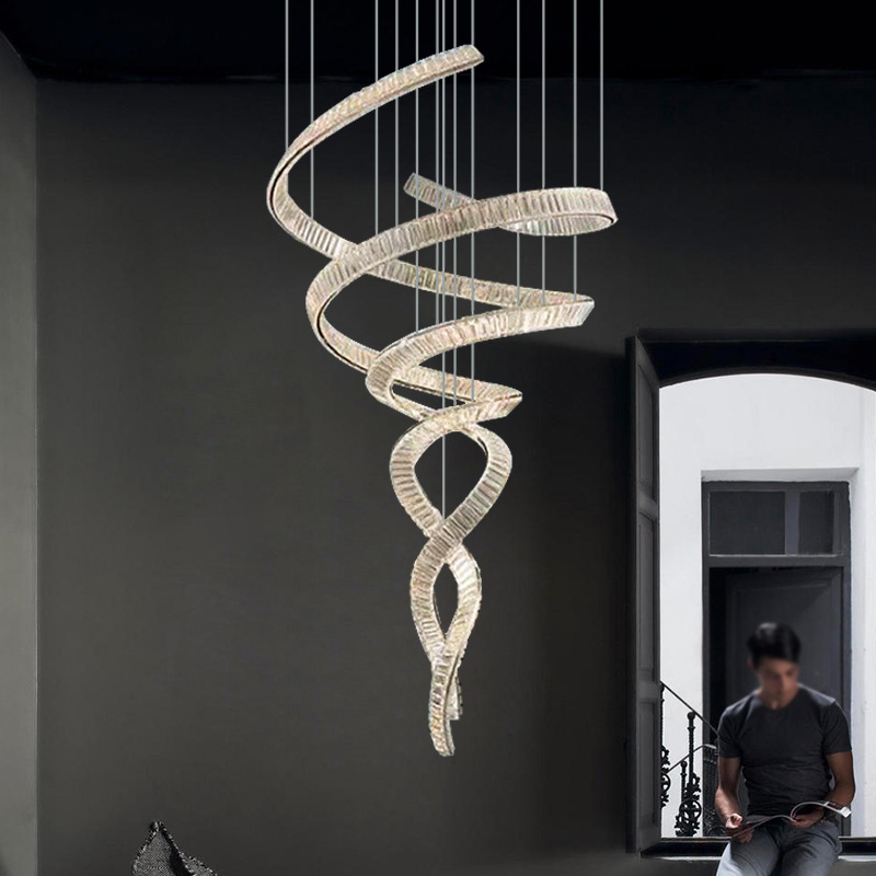 Подвесная люстра BERTOLDA SPIRAL D80 Silver