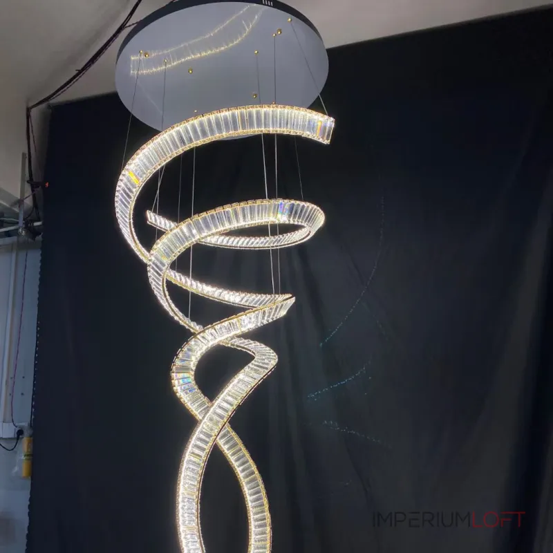 Подвесная люстра BERTOLDA SPIRAL D80 Silver