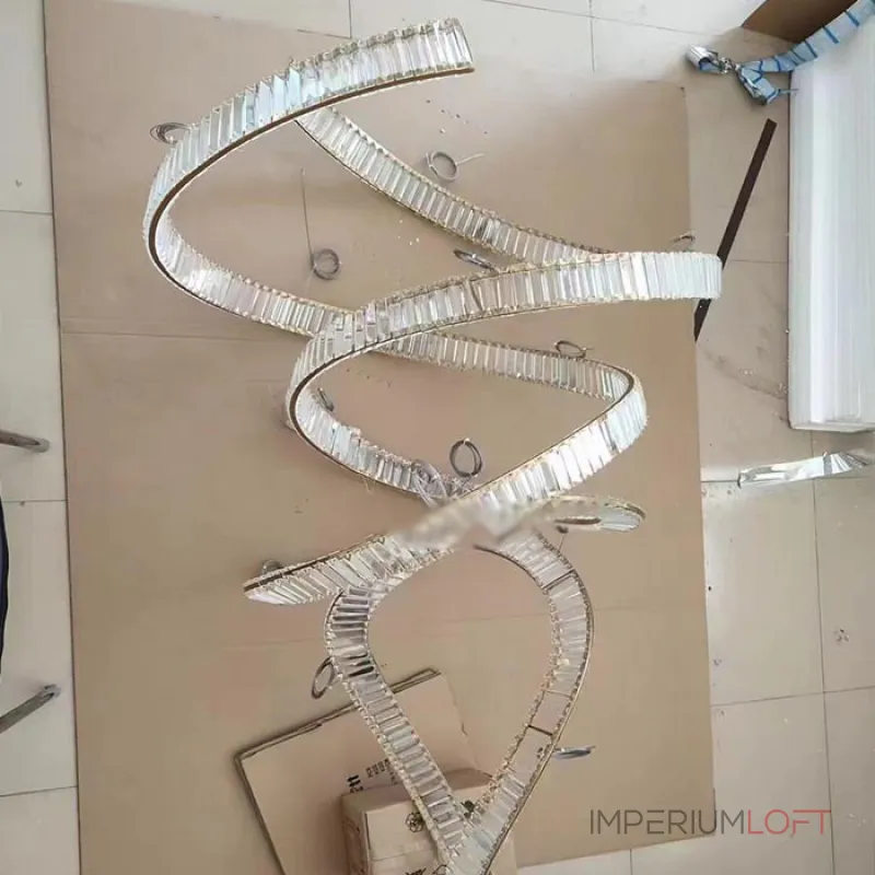 Подвесная люстра BERTOLDA SPIRAL D80 Silver