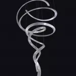 Подвесная люстра BERTOLDA SPIRAL D80 Silver