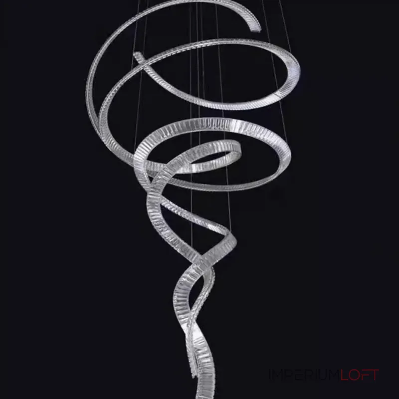 Подвесная люстра BERTOLDA SPIRAL D80 Silver