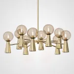 Люстра на штанге ABELINA L20 Gold Amber