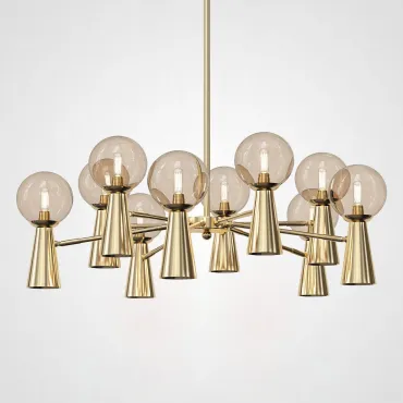 Люстра на штанге ABELINA L20 Gold Amber