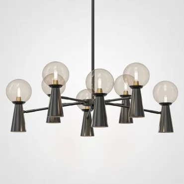 Люстра на штанге ABELINA L16 Black Amber