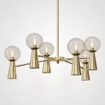 Люстра на штанге ABELINA L12 Gold Amber