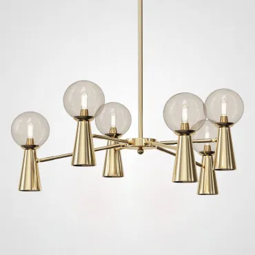 Люстра на штанге ABELINA L12 Gold Amber