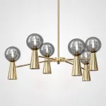 Люстра на штанге ABELINA L12 Gold Grey