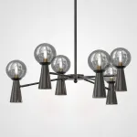 Люстра на штанге ABELINA L12 Black Grey