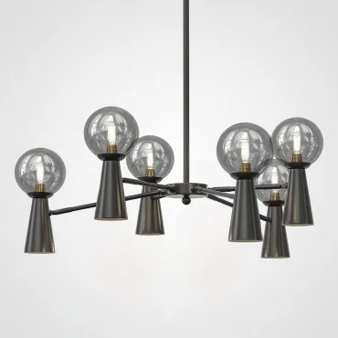 Люстра на штанге ABELINA L12 Black Grey