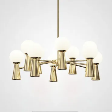 Люстра на штанге ABELINA L20 Gold White