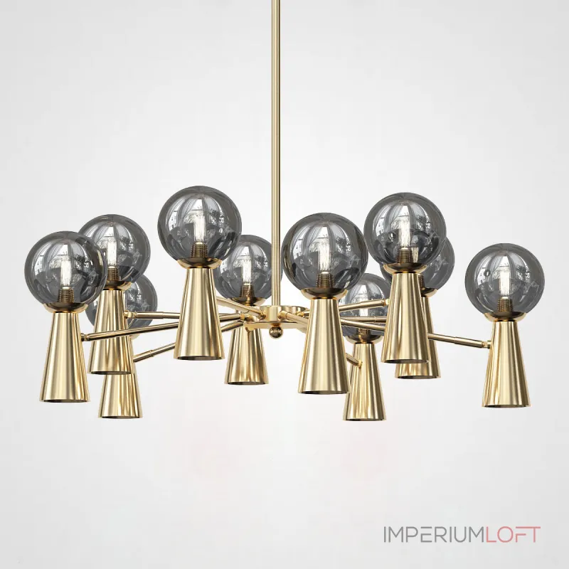 Люстра на штанге ABELINA L20 Gold Grey Люстра на штанге ABELINA L20 Gold Grey