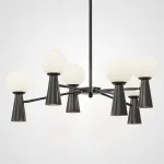 Люстра на штанге ABELINA L12 Black White