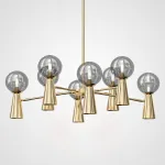 Люстра на штанге ABELINA L16 Gold Grey