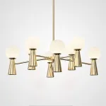 Люстра на штанге ABELINA L16 Gold White