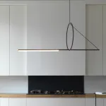 Подвесной светильник SUSPENSION CERCLE ET TRAIT – GRAPHITE SATINE L120 от ImperiumLoft