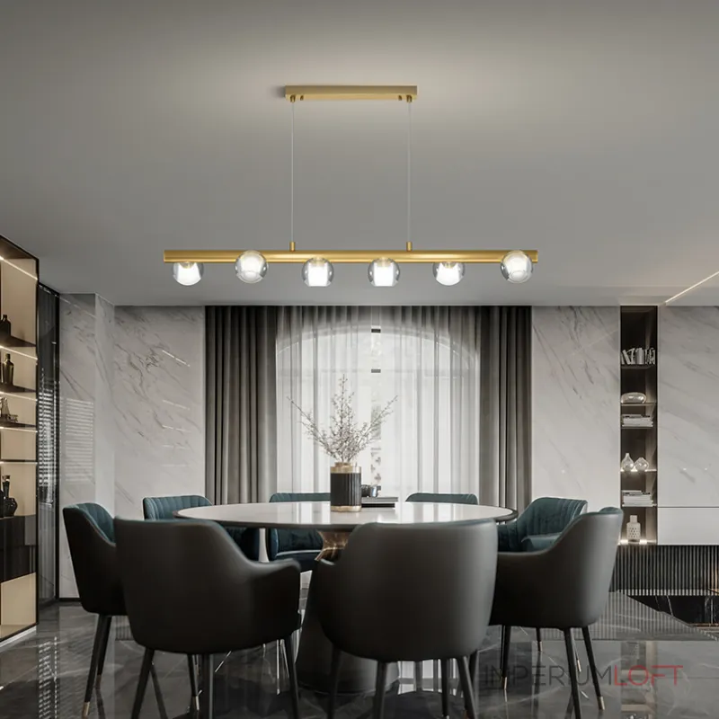 Подвесной светильник ILIANA LONG L138 Brass Black от ImperiumLoft