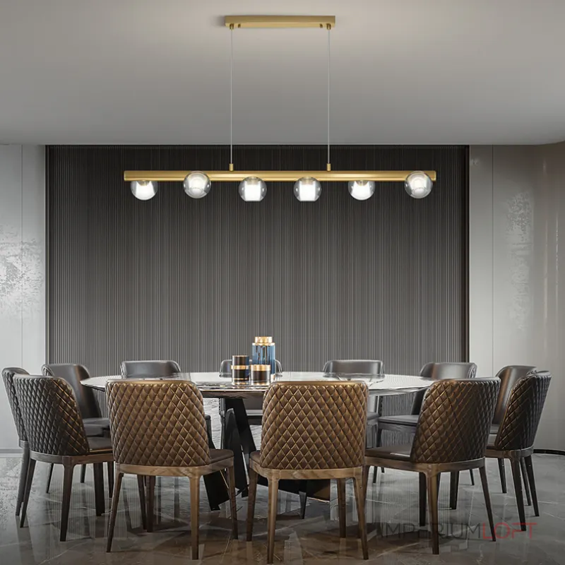 Подвесной светильник ILIANA LONG L138 Brass Black от ImperiumLoft