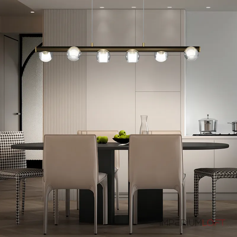 Подвесной светильник ILIANA LONG L138 Brass Black от ImperiumLoft