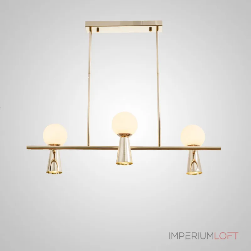 Потолочный светильник ABELINA LONG L10 Black Amber от ImperiumLoft