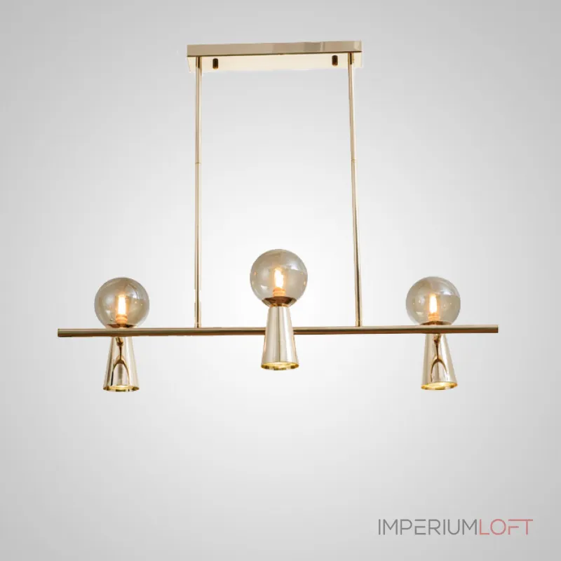 Потолочный светильник ABELINA LONG L10 Black Amber от ImperiumLoft