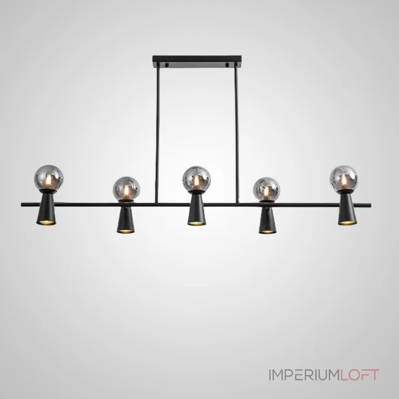 Потолочный светильник ABELINA LONG L10 Black Amber от ImperiumLoft