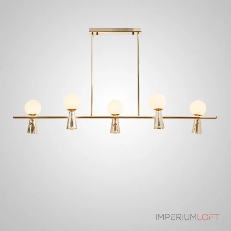 Потолочный светильник ABELINA LONG L10 Black Amber от ImperiumLoft