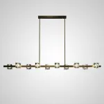 Потолочный светильник MICHAL LONG L8 Brass Black от ImperiumLoft