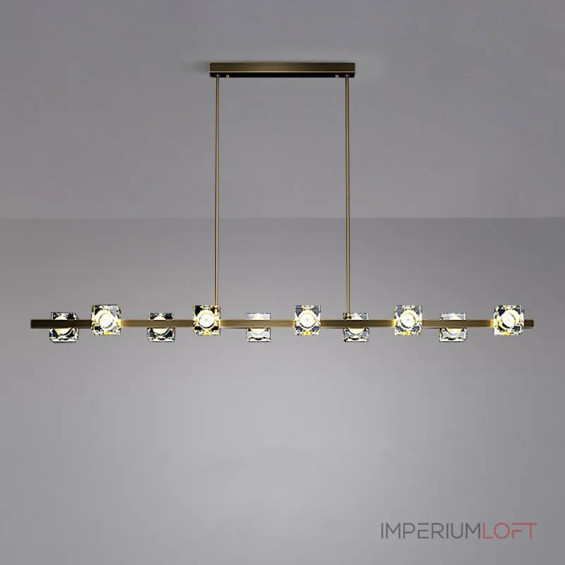 Потолочный светильник MICHAL LONG L8 Brass Black от ImperiumLoft