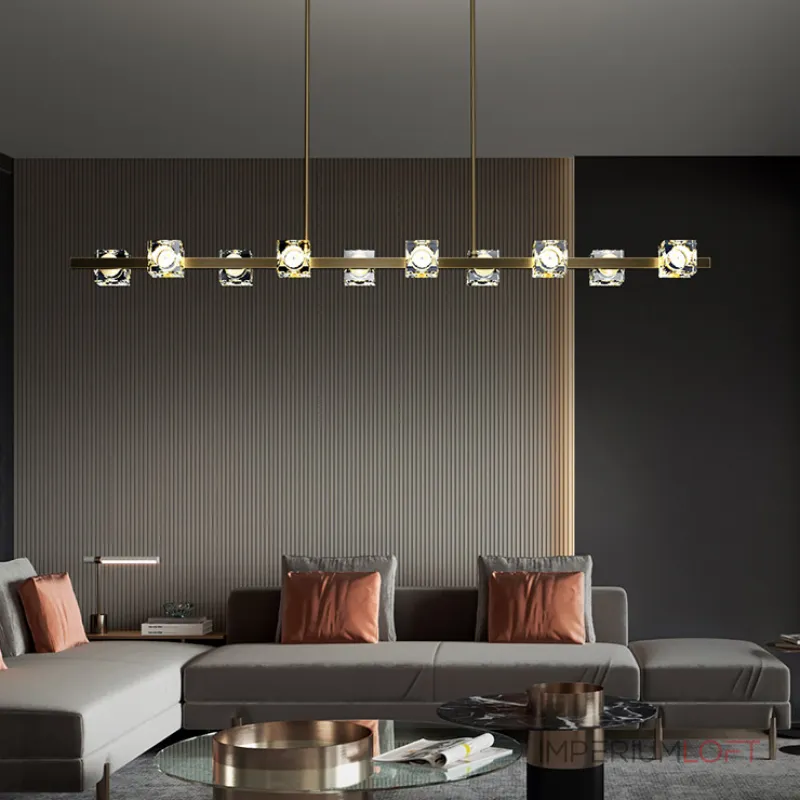 Потолочный светильник MICHAL LONG L8 Brass Black от ImperiumLoft