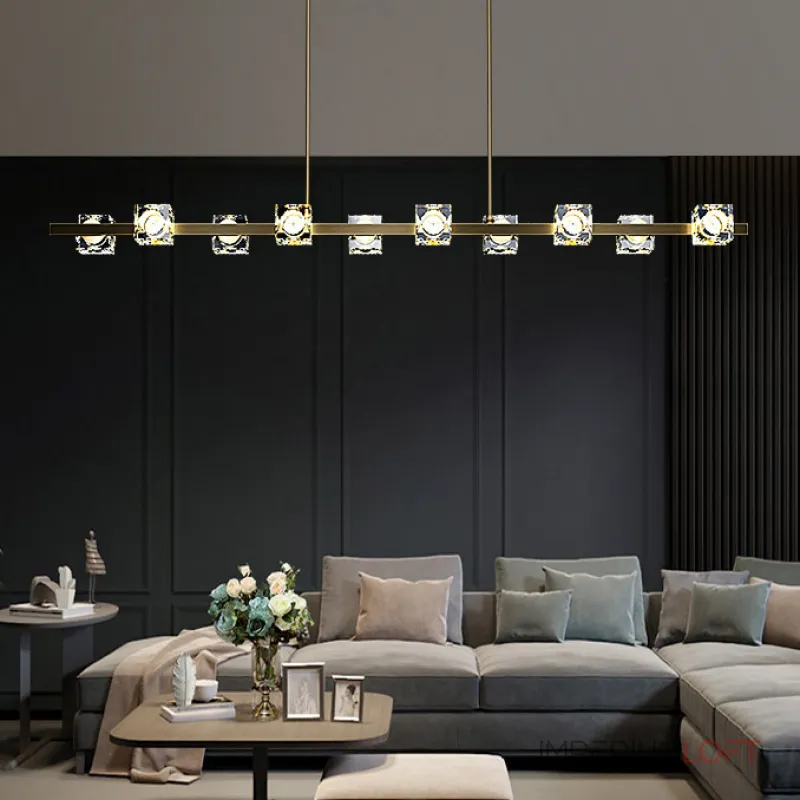 Потолочный светильник MICHAL LONG L8 Brass Black от ImperiumLoft