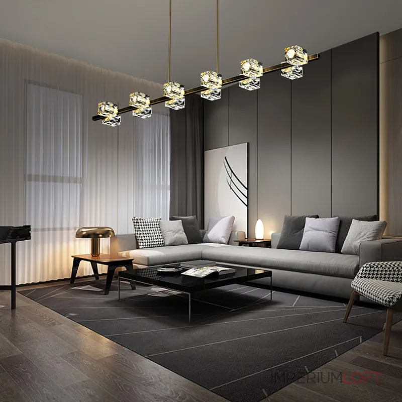 Потолочный светильник MICHAL LONG L8 Brass Black от ImperiumLoft