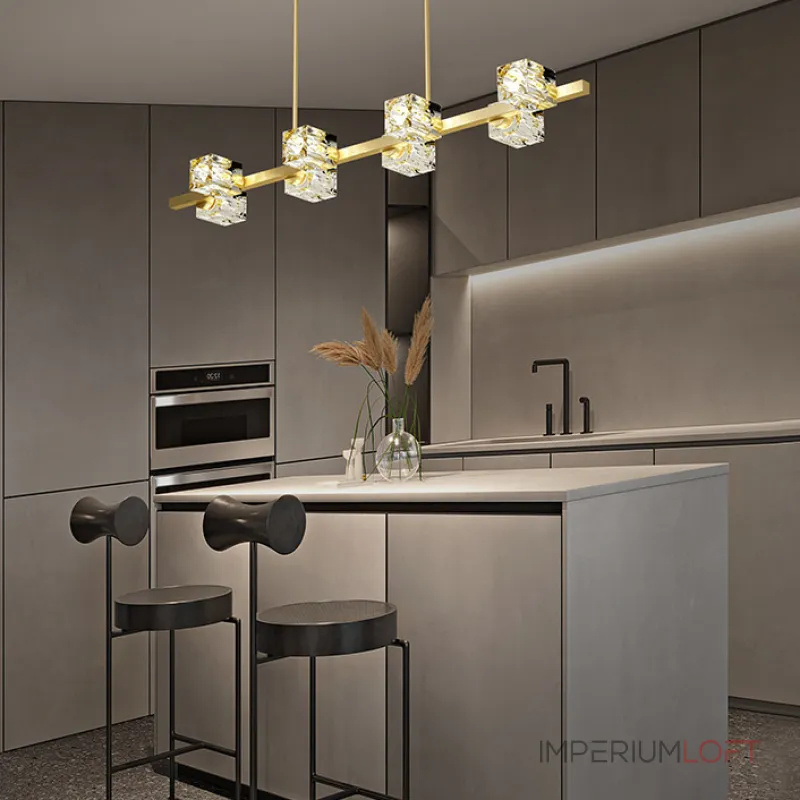 Потолочный светильник MICHAL LONG L8 Brass Black от ImperiumLoft